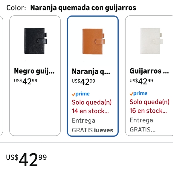 Elegant Tan Leather Women's Wallet - Picture 6 of 6